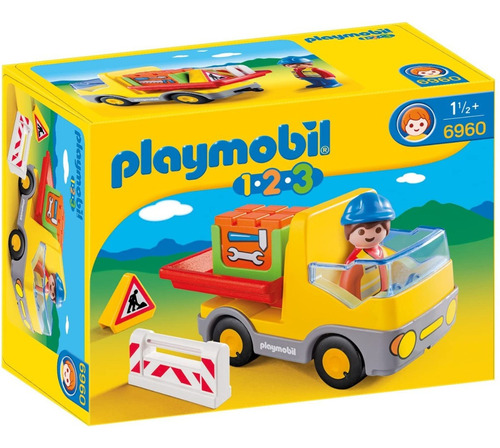 Playmobil 1.2.3 Camión De Construcción - 6960