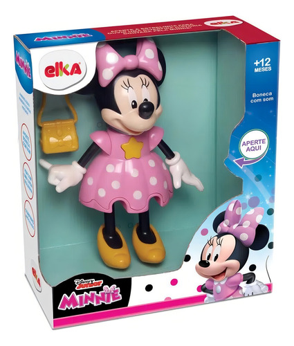 Boneca Minnie - Conta Histórias - Elka - Disney