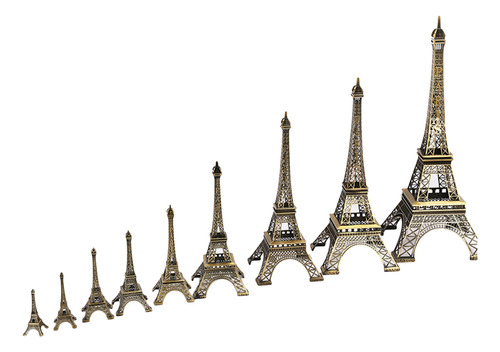 Estatua De Metal Modelo Torre Eiffel De París De 15 Cm Para
