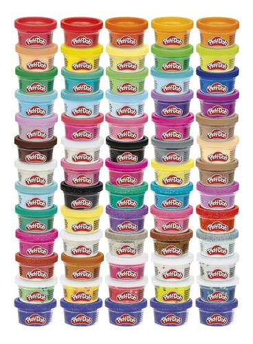 Imagen 3 de 10 de Play Doh Masas Celebracion Pack 65 Potes Moldea Hasbro F1528