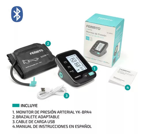  Monitor de presión arterial del brazo superior para uso  doméstico, 2 modos de usuario, esfigmomanómetro eléctrico digital medidor  de máquina BP : Industrial y Científico