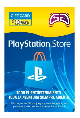 Tarjeta Psn 10 Usd Playstation Gift Card Ps4 Ps3 Disponible