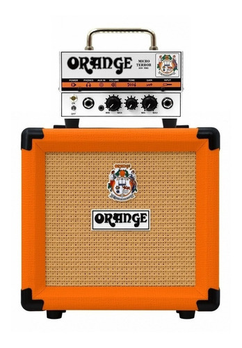 Orange Micro Terror Cabezal 20w 8 Ohms Y Gabinete Ppc108 8'' Color 52055