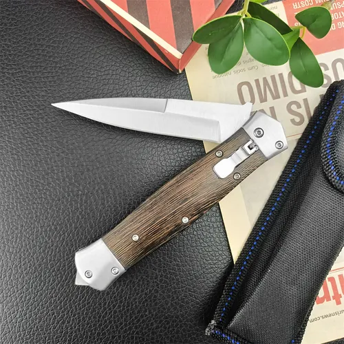Cuchillo Stiletto Tactical Gear, Hoja Plegable Automática, C