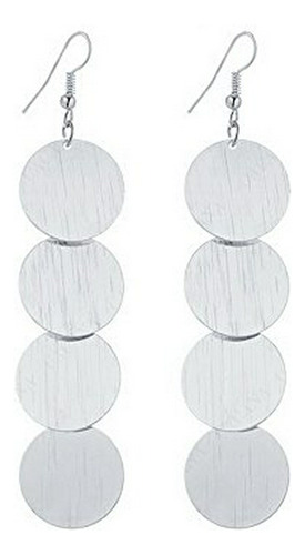 Aretes Anzuelo - Idb Delicate Filigree Dangle Long Disc Drop