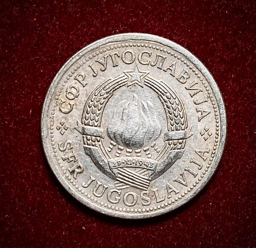 Moneda 1 Dinar Yugoslavia 1976 Km 59