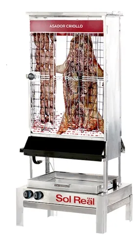 comprar Parrilla Asador Criollo Sol Real 1 Puerta Sin Humo Acero