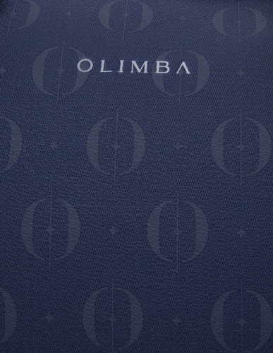 Bolsa Satchel Olimba De Mujer De Moda Amplia Grande 88522 Azul Lisa Oro