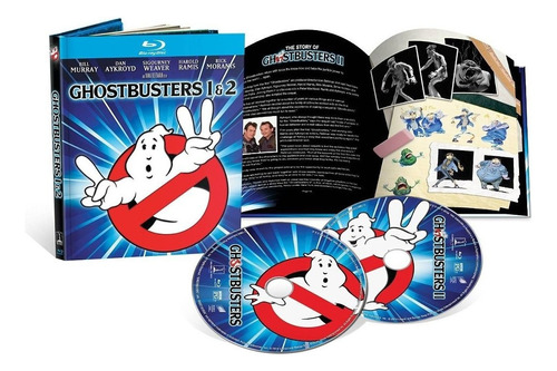 Ghostbusters 1 & 2 Cazafantasmas Peliculas Digibook Blu-ray