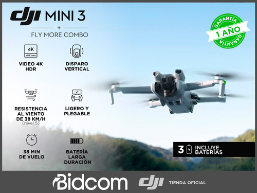 Drone Dji Mini 3 Fly More Combo Dji Rc Tienda Oficia