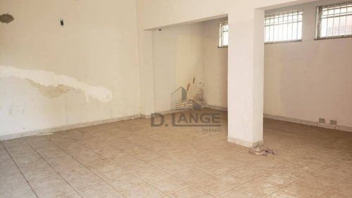 Salão Para Alugar, 674 M² Por R$ 12.000,00/mês - Taquaral - Campinas/sp - Sl0867