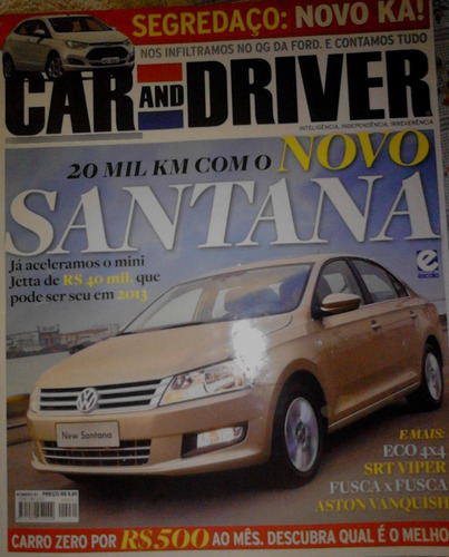 Revista Car And Driver- Automoviles- Brasil Santana