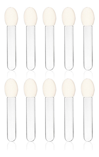 Pincel Delineador De Ojos Y Esponja Para Maquillaje, 10 Unid