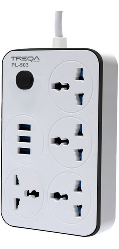 Adaptador Universal 3 Usb + 4 Conectores 220v. 