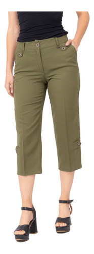 Capri Pescador Pantalon De Vestir Mujer Talles Grandes 