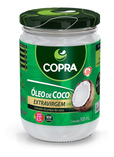 Kit 10 - Óleo De Coco Extra Virgem 500ml Copra - Promoção