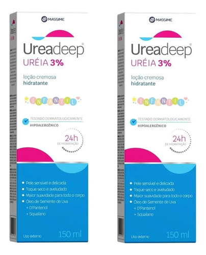 Loção Hidratante Infantil Ureadeep Uréia 3% (kit Com 02)