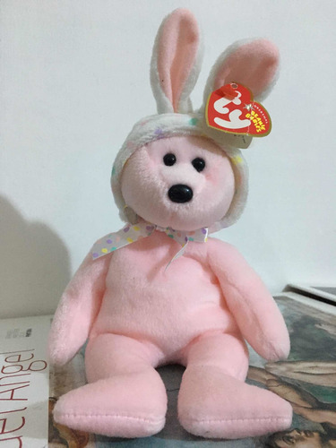 Peluche Oso Disfrazado De Conejo Ty De 23cm Cja(69)