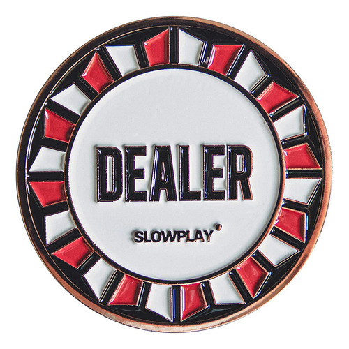 Slowplay Botón Del Distribuidor Del Grado Del Casino Pro P.