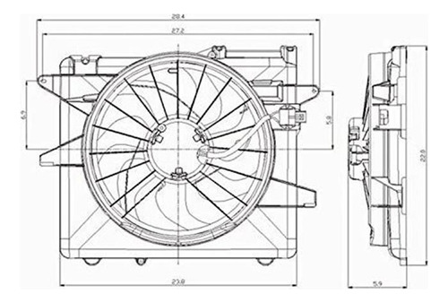 Cpp Radiador Conjunto De Ventiladores Para 05-14 Ford Mustan