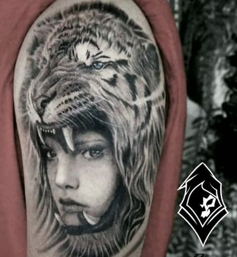 Imagen 3 de 3 de Tinta De Tatuajes Skully's Mega Black / 30ml X 3 Unidades