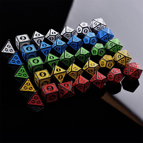K A Juego De Dados For Accesorios De Juego Iidescent D4 D12