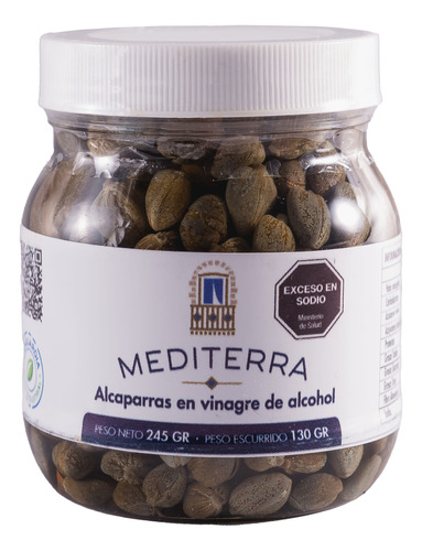 Mediterra Alcaparras Medianas X 130grs