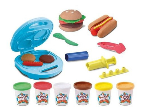 Imagem 5 de 5 de Kit 02 Diver Massa - Pizzaiolo + Lanchonete - Divertoys