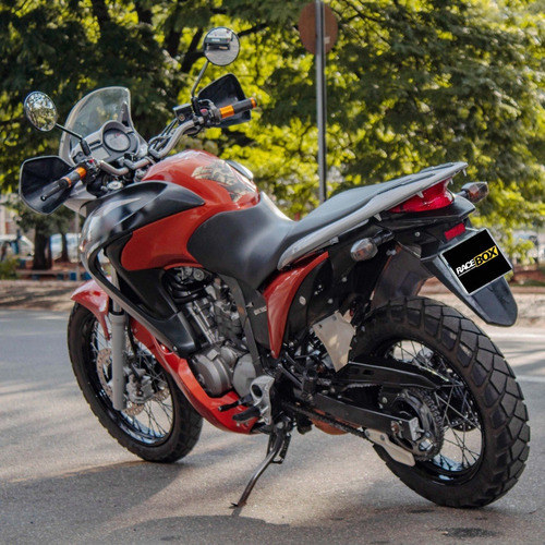 Imagem 4 de 10 de Moto Honda Transalp 700 Laranja E Preta Ano 2013