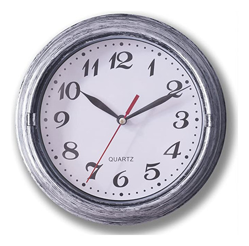 Reloj De Pared Silencioso Decorativo De 8.0 in De Cuarzo, .