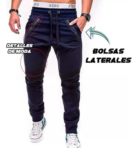 Pantalón Moda Casual Jogger Casual Stretch Hombre A