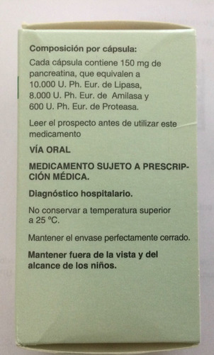 Creón 10000, 150 Mg., 100 Cápsulas!!!