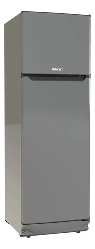 Heladera Con Freezer 290 Lts. Briket Bk2f 1420 Gris Plata Color Silver