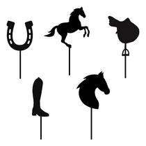 Comprar Cake Topper Adorno Mini Cup Cake - Caballo Herradura X5 Uni