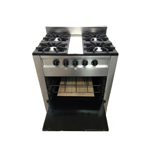 Imagen 5 de 5 de Cocina 4 Hornallas Pevi Industrial 70 Cm + Campana Conica