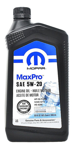 Aceite De Motor Mopar 5w20 1l Jeep Dodge Chrysler