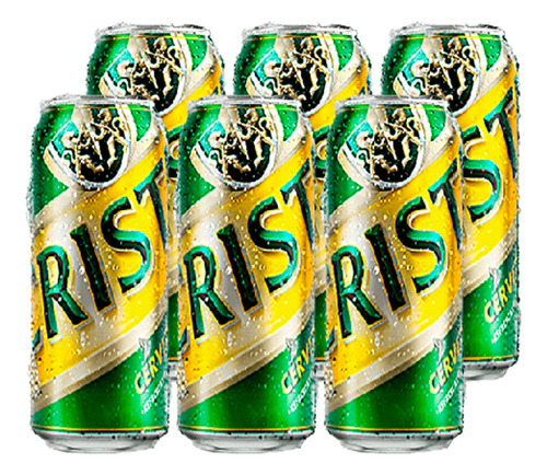 Pack 12 Cervezas Cristal Lager Lata 470 Ml