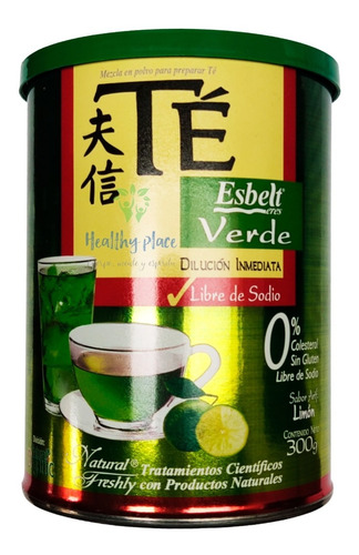 Te Esbelt Verde En Polvo Sin Azucar 300g - g a $146