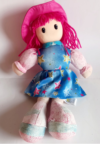 Muñeca Pepone De Tela, 34 Cm De Alto