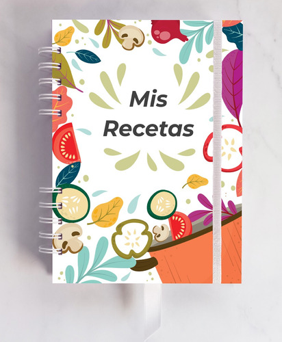 Cuaderno De Recetas Recetario Cocina A5  Super Completo