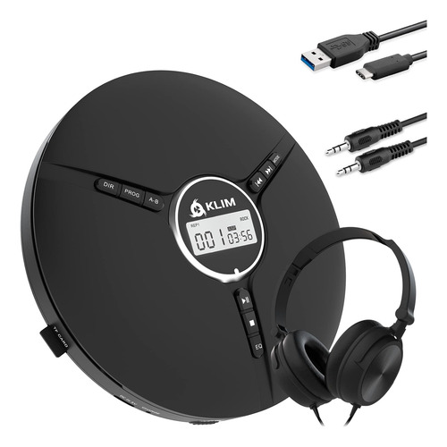 Klim Discman Con Auriculares - Reproductor De Cd Portátil...