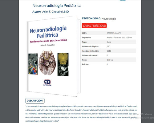 Neurorradiología Pediátrica Fund, En La Práctica Clínica