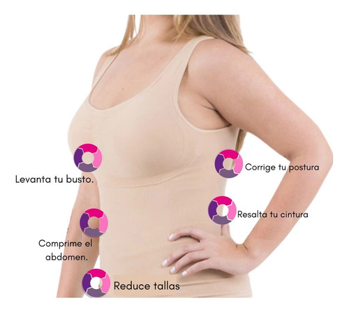 Faja Moldeadora Blusa Reductora 5zonas Instashaper Cami