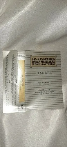 Casete Handel El Mesias Música Clásica (Usado)