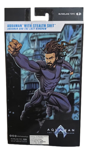 Dc Multiverse Aquaman With Stealth Suit Traje Negro