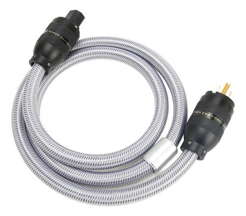 Cable De Alimentación Hifi De Cobre Puro Chapado En Oro Con