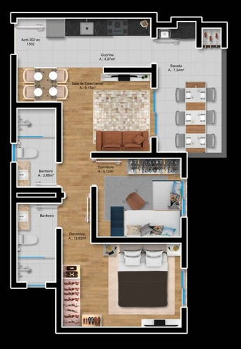 Imagem 14 de 15 de Apartamento - Vila Verde - Ref: 8361 - V-8361