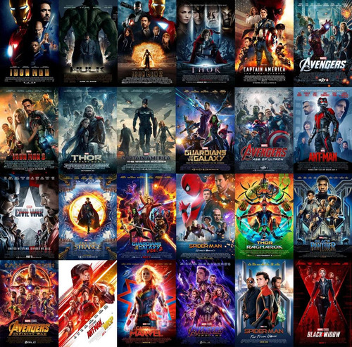 Marvel Peliculas Collecion (bluray) Fullhd 1080p.