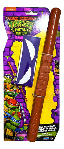 Playmates Toys Tortugas Ninja Antifaz Donatello + Arma Violeta - Donatello