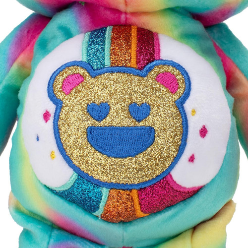 Care Bears Peluche Con Purpurina Divertido De 9 Pulgadas Color Good Vibes